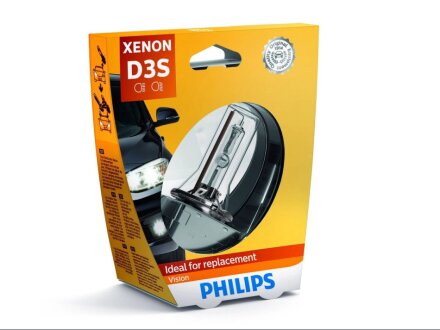 Лампочка XENONOWA D3S 42V/35W +30% 4600K VISION PHILIPS 42403VIS1