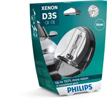 Лампа ксенонова D3S X-tremeVision 42В, 35Вт, PK32d-5 4800К (вір-во) PHILIPS 42403XV2S1 (фото 1)