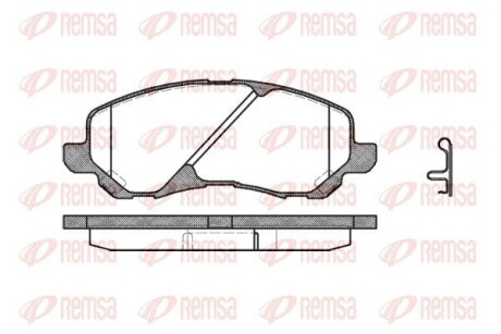 Колодка гальм. диск. MITSUBISHI GALANT VI (EA_), LANCER передн. REMSA 0804.02