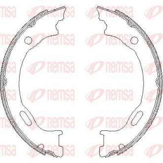 Гальмівні колодки ручного гальма REMSA 470701