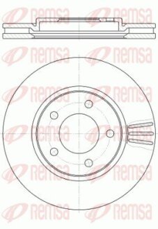 Гальмівний диск REMSA 6104710