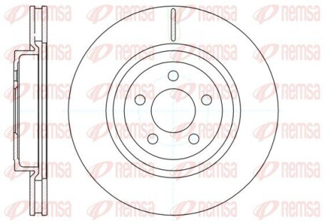 Гальмівний диск REMSA 6126910