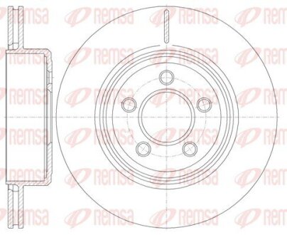 Гальмівний диск REMSA 6127010