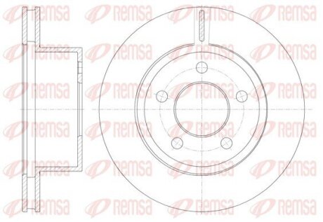 Гальмівний диск REMSA 688610