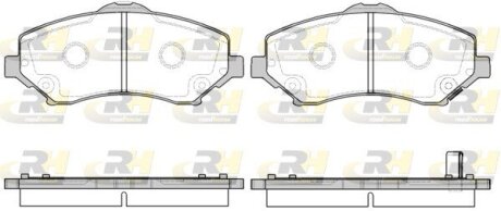 Гальмівні колодки, дискове гальмо (набір) ROADHOUSE 2125902