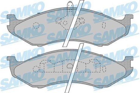 Гальмівні колодки, дискове гальмо (набір) SAMKO 5SP896 (фото 1)