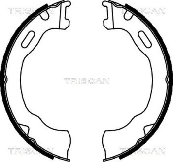 Гальмівні колодки ручного гальма TRISCAN 810080007