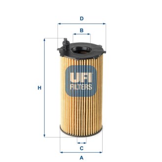 Фільтр масла UFI 2516700