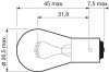 Ліхтар накалу, покажчика повороту. Ліхтар накалу, основная фара. Лампа накалу, сигналу гальмування/ задний габ. огонь. Ліхтар накалу, фонарь сигнала торможения. Лампа накалу, освітлення номерного знаку. Лампа накалива Valeo 032201 (фото 2)