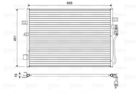 Радіатори кондиціонера Dodge Jurney/Freemont Valeo 822625
