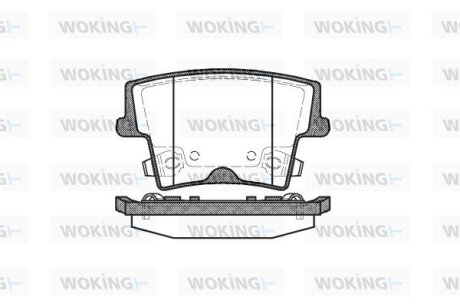 Колодки гальмівні WOKING P10273.08