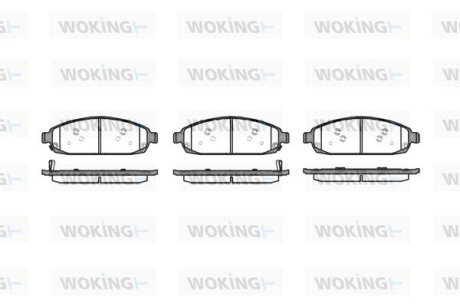 Колодки гальмівні WOKING P10733.02