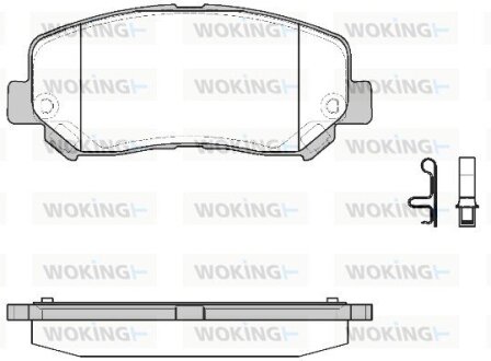 Колодки гальмівні WOKING P14133.22