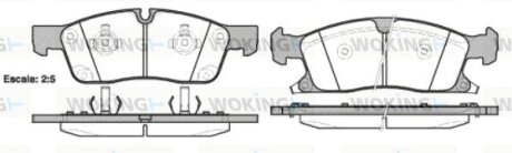 Гальмівні колодки пер. Grand Cherokee/W292//W166 10- WOKING P15303.02