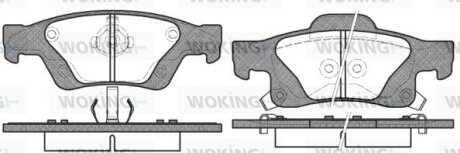 Колодки гальмові дискові задні Jeep Grand cherokee iii 5.7 05-10,Jeep Grand cherokee iv 3.0 10- WOKING P15463.02