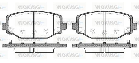 Колодки гальмівні WOKING P15833.04