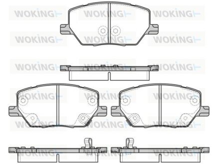 Гальмівні колодки перед. Fiat 500X / Jeep Renegade1.4-2.0 14- WOKING P17403.02