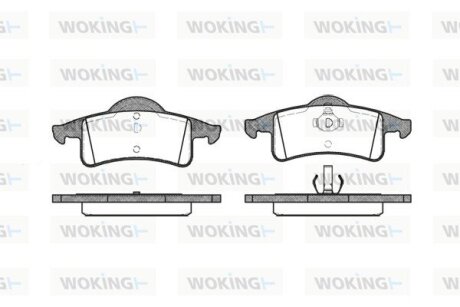 Гальмівні колодки задн. Cherokee/Grand Cherokee (99-10) WOKING P6583.00