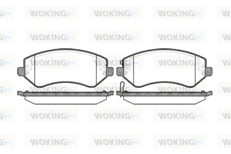 Колодки гальмівні WOKING P9073.02