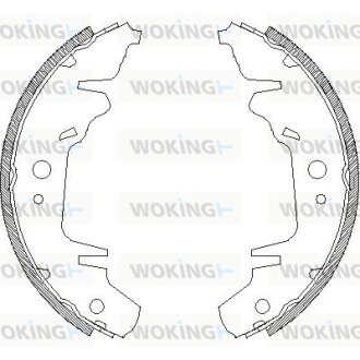 Гальмівні колодки (набір) WOKING Z4020.00