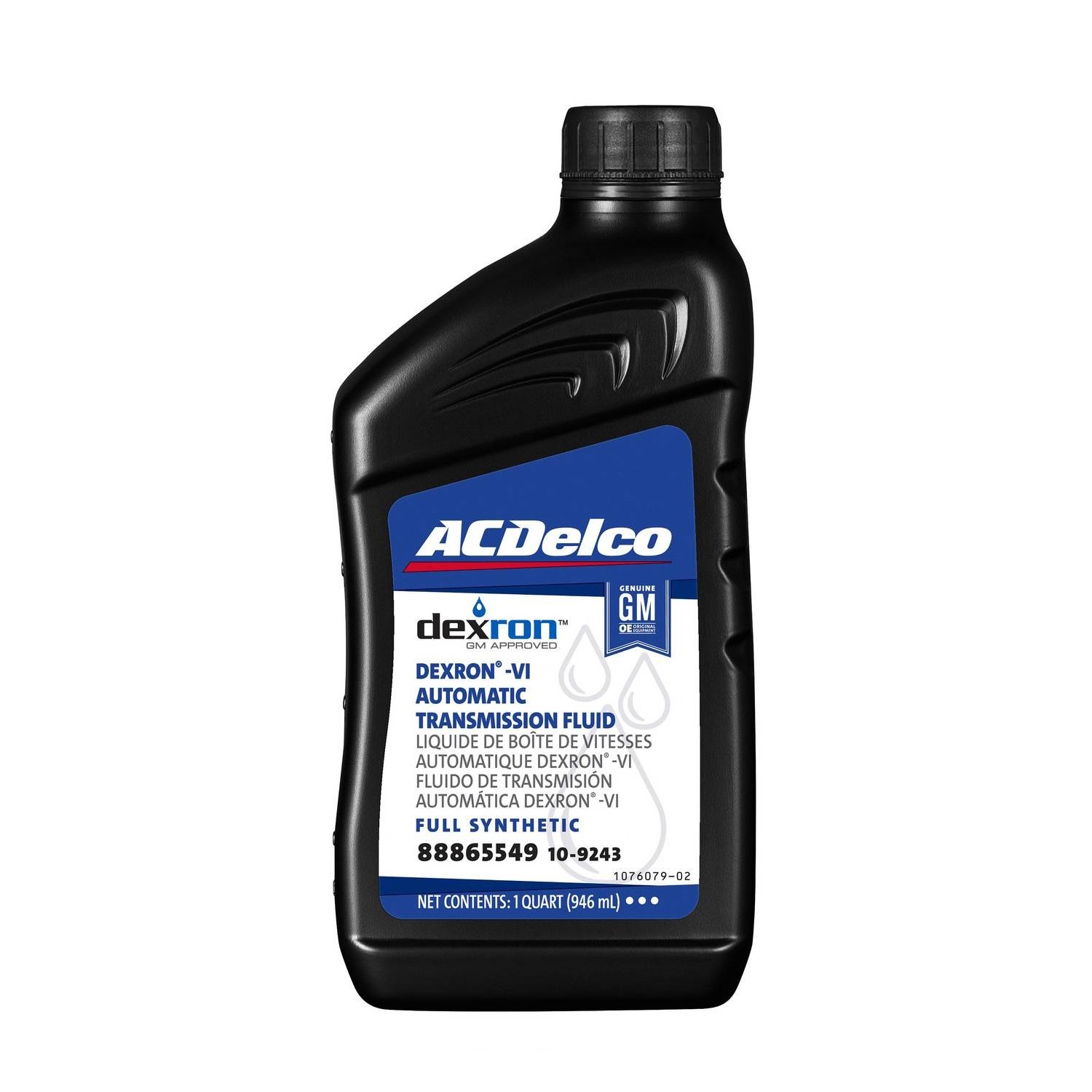 Олива DEXRON 6 1кварта (946мл) ACDelco 109243 Chevrolet Captiva, Cruze, Malibu, Epica, Silverado 1500; Cadillac Escalade, SRX; GMC Sierra