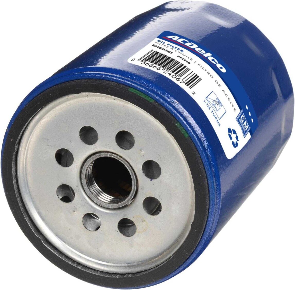 Фільтр масляний, короткий 115мм ACDelco PF1218 GMC Savana 3500, Savana 2500, Savana 1500, Sierra 3500, Sierra 2500; Chevrolet Impala, Express 2500, Express 1500