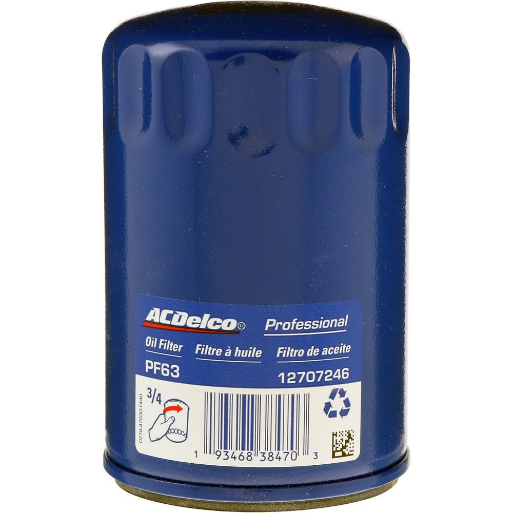 Фільтр масляний ACDelco PF63 Jeep Grand Cherokee, Commander; Dodge Nitro, Dakota; Ford Explorer, Edge; Cadillac Escalade; Chevrolet Camaro, Captiva; Lincoln Navigator