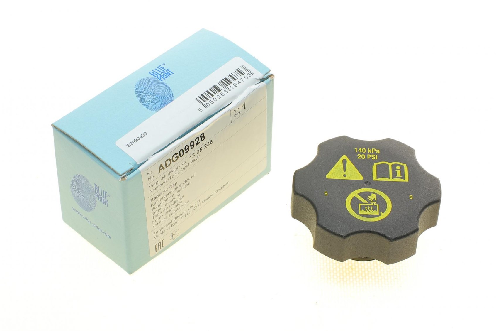 Кришка розширювального бачка BLUE PRINT ADG09928 Chevrolet Spark, Malibu, Cruze