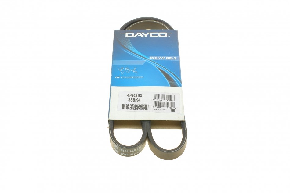 Ремінь полікліновий DAYCO 4PK985 Cadillac CTS; Chrysler Sebring