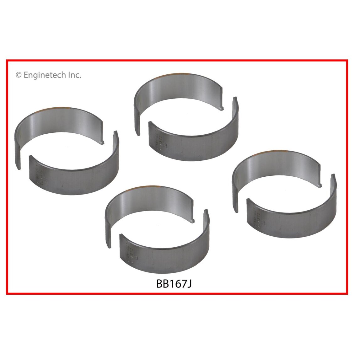 Вкладиші шатунні 0,50 мм 1,8/2,0/2,4 Enginetech BB167J50MM Jeep Patriot, Compass; Dodge Journey, Caliber, Avenger; Chrysler Sebring, 200