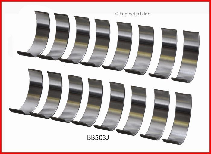 Вкладиші шатунні 0,50 мм 4,7 L Enginetech BB503J50 Chrysler Aspen; Dodge Dakota, Durango, Ram 1500; Jeep Commander, Grand Cherokee