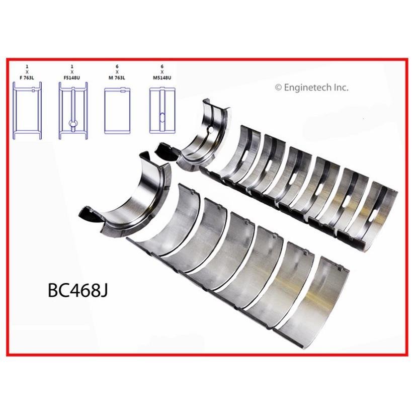 Вкладиші корінні 0,75 мм Enginetech BC468J030 Jeep Wrangler, Grand Cherokee, Cherokee