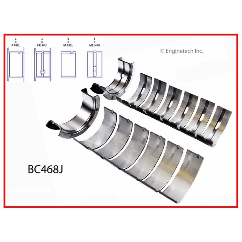 Вкладиші корінні std Enginetech BC468Jstd Jeep Wrangler, Grand Cherokee, Cherokee