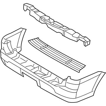 Бампер задній FORD 2L7Z17K835CAA Lincoln Navigator; Ford Expedition
