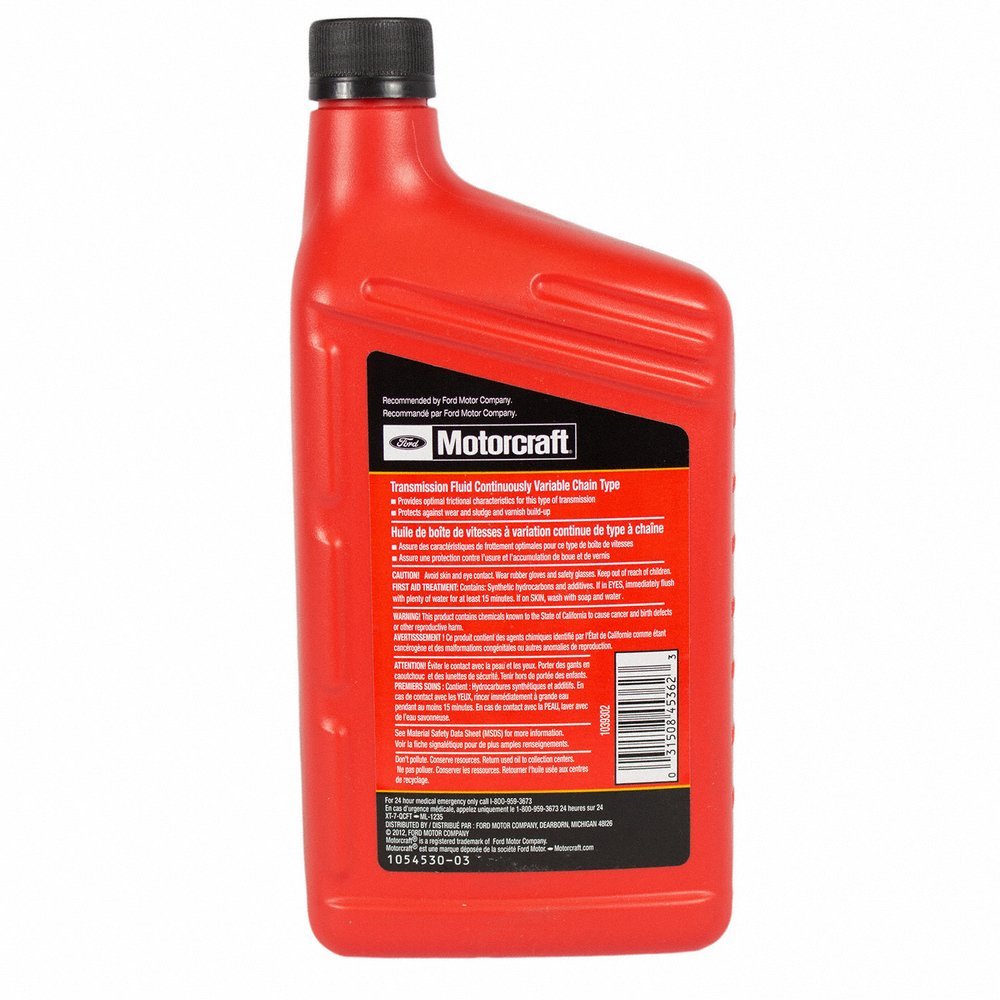 Олива трансмісійна Motorcraft "Continuously Variable Chain Type", 0.946 л. FORD XT7QCFT Ford Focus