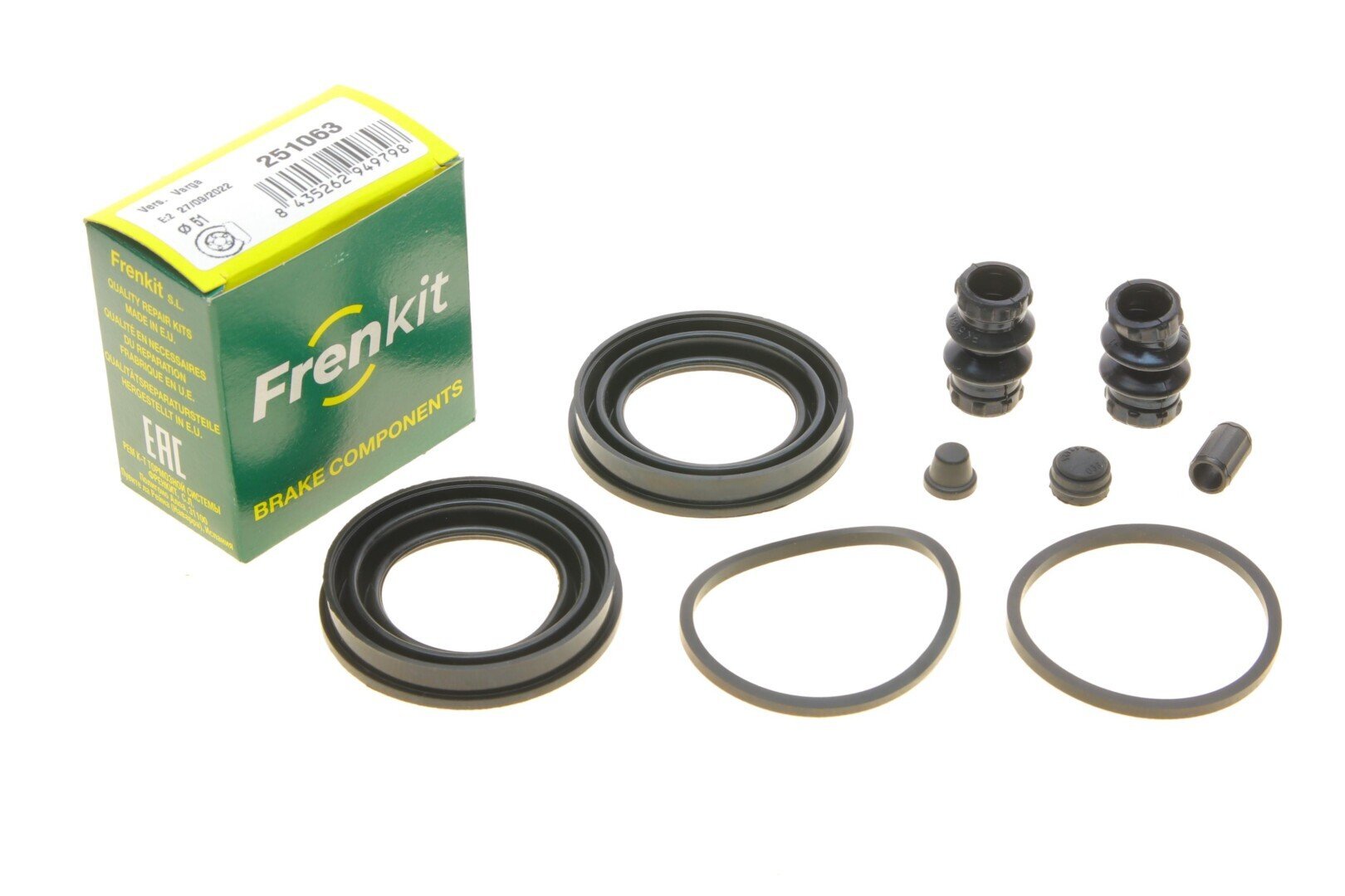Ремкомплект гальмівного супорта переднього FRENKIT 251063 Dodge Grand Caravan, Journey; Chrysler Town & Country, Pacifica, Voyager