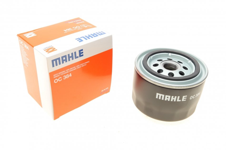 Фільтр масляний MAHLE / KNECHT OC384 Chrysler Voyager, Sebring, Pacifica, Town & Country; Dodge Caravan, Nitro, Dart, Dakota; Ford Explorer, Edge, Mustang, Ranger, Taurus; Lincoln MKC, MKT