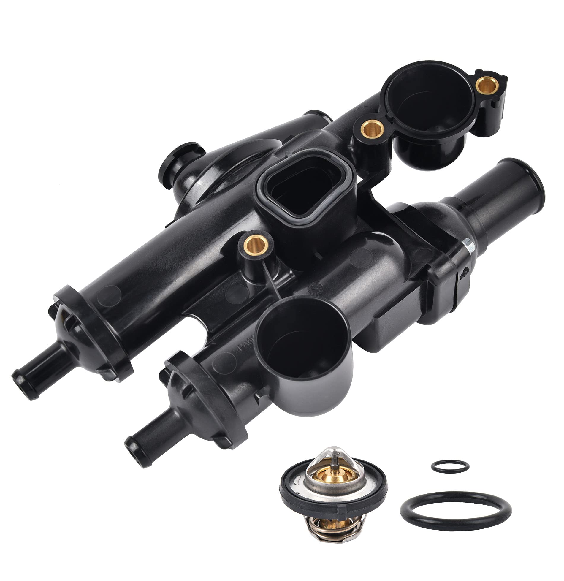 Корпус термостата, у зборі з 2 термостатами Market (OEM) 68003582AB Jeep Compass, Patriot; Dodge Journey, Caliber; Fiat Freemont