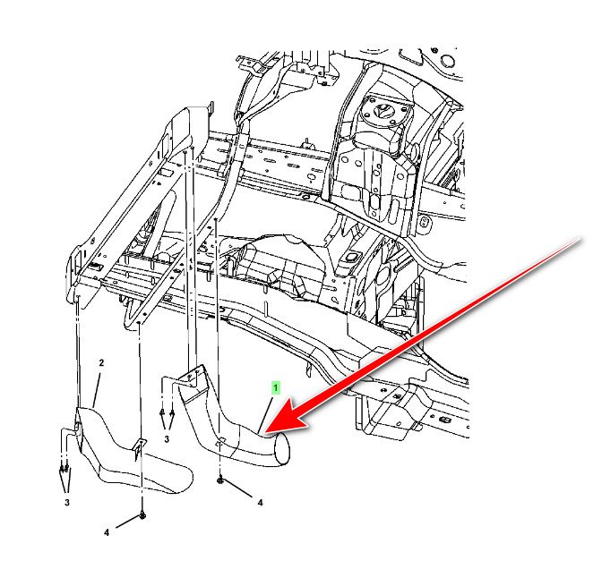 Повітропровід лівий MOPAR 5029993AC Jeep Grand Cherokee
