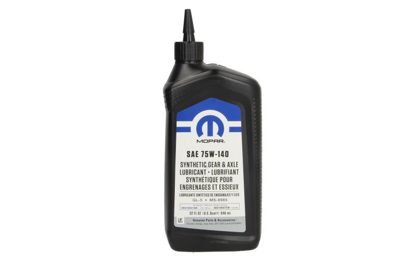 Олива трансмісії, гіпоїдна, синтетична 75W140 MOPAR 68218657AB Dodge Durango, Journey; Jeep Cherokee, Grand Cherokee, Patriot, Renegade