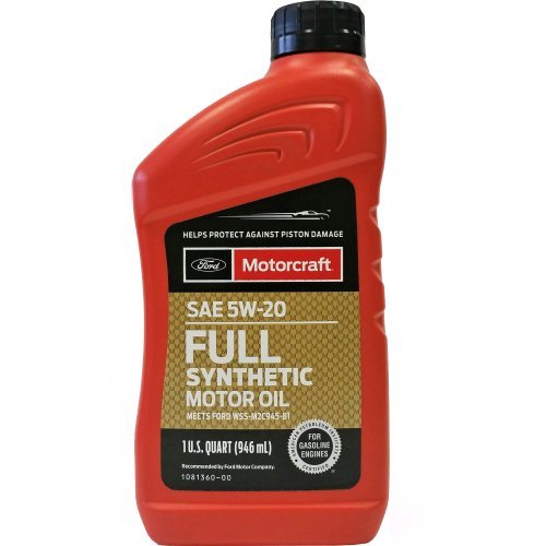 Олива 5W20 1кварта (946мл) Full Syntethic Motorcraft XO5W20Q1FS Ford Edge, Escape, Expedition, Explorer, F-150, F-250, F-350, Flex, Focus, Fusion, Mustang, Taurus; Lincoln Continental, MKS, MKT