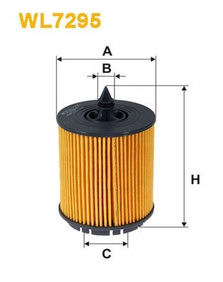 Фільтр масляний, 2,0/2,2/2,4L WIX FILTERS WL7295WIX Chevrolet Malibu, Captiva, Impala, Cavalier; GMC Terrain; Buick Regal